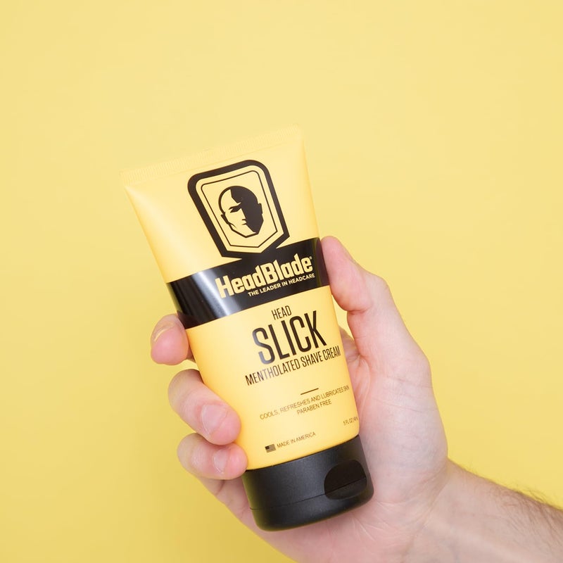 HeadBlade HeadSlick Men's Head & Skull Shaving Cream | No more Nick, Cuts, or Razor Burns | 5 oz (3 Pack) - Image 2